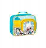 Sac à gouter pour enfant - gourde lunch box et sac - lapins crétins