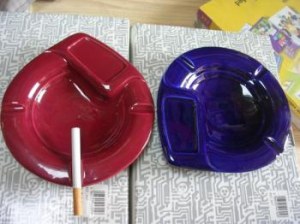 Vends lot de cendriers en faience