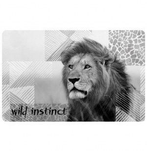 Set de table opaque lion - wild instinct - décoration de table
