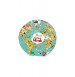 Puzzle carte de du monde fantastique 500 pcs - valisette - vilac
