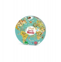 Puzzle carte de du monde fantastique 500 pcs - valisette - vilac