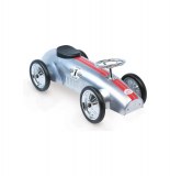 Porteur voiture de course - argent métal - jouet pour enfants