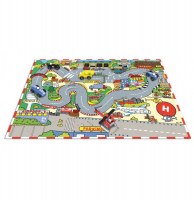 Puzzle de sol géant pour enfant - dessin circuit de route