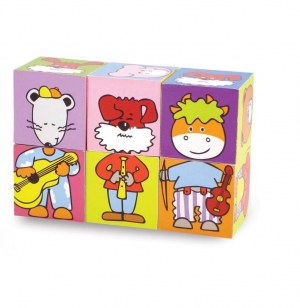 Cubes en bois par 9 - 4 saisons - vilac - dès 1 an