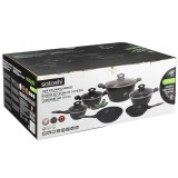 BATTERIE DE CUISINE 10PCS, REVÊTEMENT EN MARBRE COMPLET