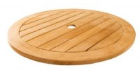 Plateau tournant en teck massif