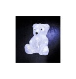 Décoration lumineuse ourson - 16 led blanc froid - a piles