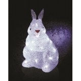 Décoration lumineuse lapin - 24 led blanc froid