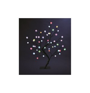 Arbre lumineux multicolor 45 cm - 48 leds - décoration lumineuse