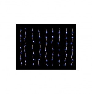 Rideau lumineux 150 leds bleues - 90cm - 8 fonctions