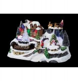 Village de no Ğl animé et lumineux à led - décoration de no Ğl