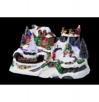 Village de no Ğl animé et lumineux à led - décoration de no Ğl