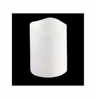 Bougie lumineuse pailletée à led - blanc