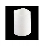 Bougie lumineuse pailletée à led - blanc