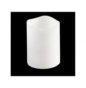 Bougie lumineuse pailletée à led - blanc