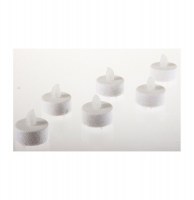 Bougies chauffe plat à led pailletées blanches - lot de 6 - décorat