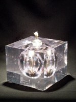 Lampe à huile ronde