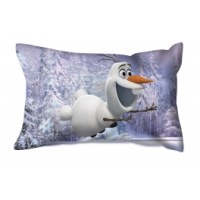 Coussin rectangulaire violet - 36 x 22 cm - olaf la reine des neiges