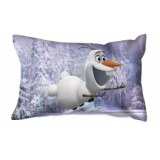 Coussin rectangulaire violet - 36 x 22 cm - olaf la reine des neiges
