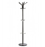 Porte manteaux avec porte parapluies - 10 tiges - noir