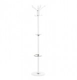 Porte manteaux avec porte parapluies - 10 tiges - blanc