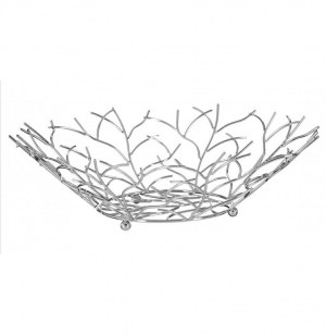 Corbeille à fruits evasée en métal