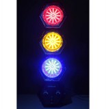 Lampe disco 3 spots - 141 leds - luminaire d'ambiance pour soirées