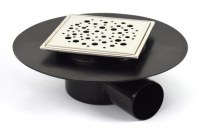 Siphon douche ital. inox 120x120mm