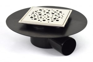 Siphon douche ital. inox 120x120mm