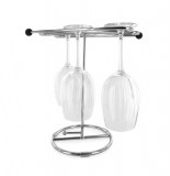 Egouttoir à verres - séchoir à vaisselle - métal chromé