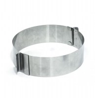 Cercle à pâtisserie réglable - inox - 8,5 à 15 cm
