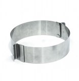 Cercle à pâtisserie réglable - inox - 8,5 à 15 cm