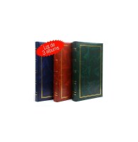 Lot de 3 albums photos à pochette 11,5 x 15 cm - 300 photos - marbre