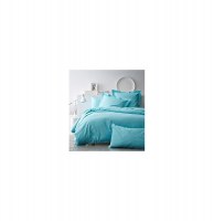 Housse de couette 100% coton - 220 x 240 cm - bleu clair