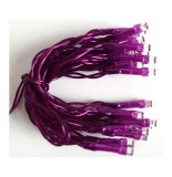 Guirlande à piles 20 led 1m90 - violet - fil violet