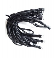 Guirlande à piles 20 led 1m90 - blanc - fil noir