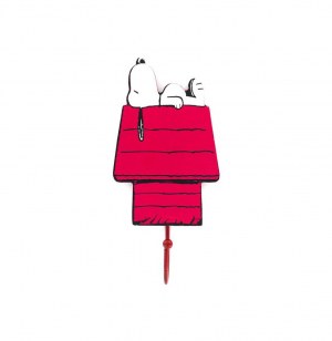 Patère snoopy - accroche manteaux - rouge