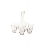 Carafe de table en verre + 6 verres