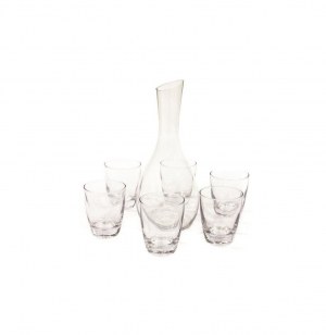 Carafe de table en verre + 6 verres