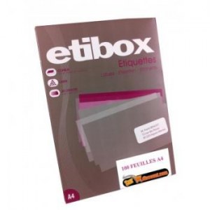 BOITE  ÉTIQUETTES, DIFFÉRENTS FORMATS