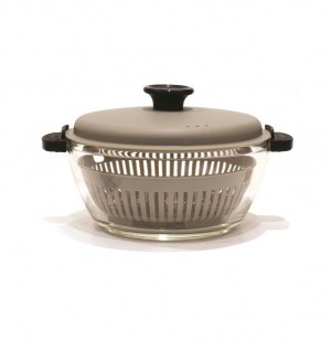 Cocotte en verre multifonctions + panier vapeur