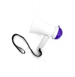 Mégaphone haut-parleur - idéal pour les supporters - fonction sirèn