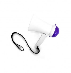Mégaphone haut-parleur - idéal pour les supporters - fonction sirèn