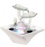 Fontaine cristal line - nénuphar - eclairage led multicolore
