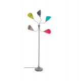 Lampadaire 5 têtes coloré - 176 cm