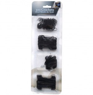 Crochets noirs pour boules de no Ğl - pack de 300