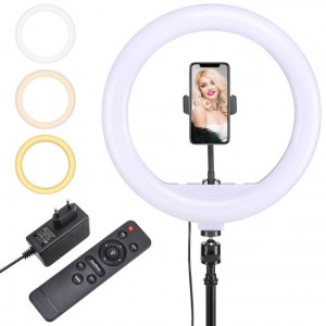 LAMPE À BAGUE COSMÉTIQUE MAQUILLAGE 80W 2,2M + TÉLÉCOMMANDE RL-16