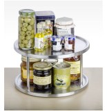 Plateau tournant - wenko - argenté d 27 cm