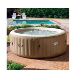 Spa rond gonflable - intex - marron