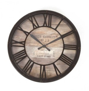 Pendule ronde murale - d 39 cm - design vintage